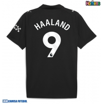 Camisa de Futebol Manchester City Erling Haaland #9 Equipamento Secundário 2025-26 Manga Curta